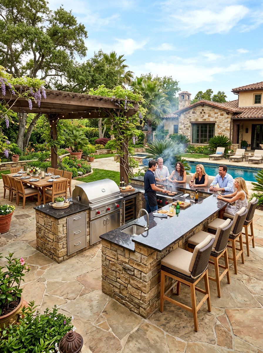 Kitchen bar combo - 30 backyard bar ideas