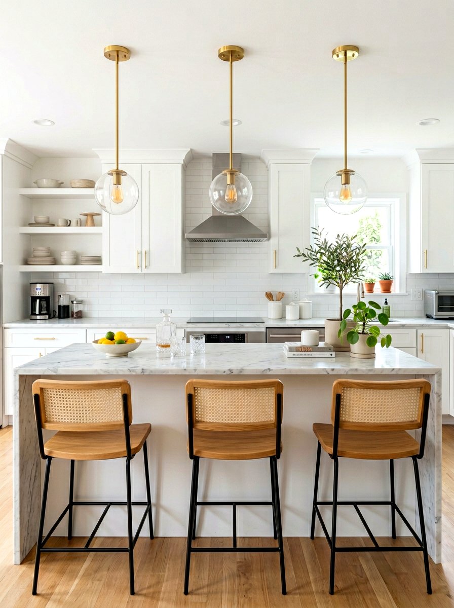 Kitchen bar mini globe pendants - 30 globe pendant ideas