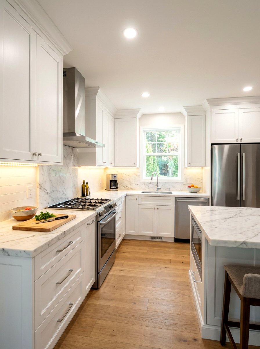 Kitchen cabinet lighting - 30 string light ideas