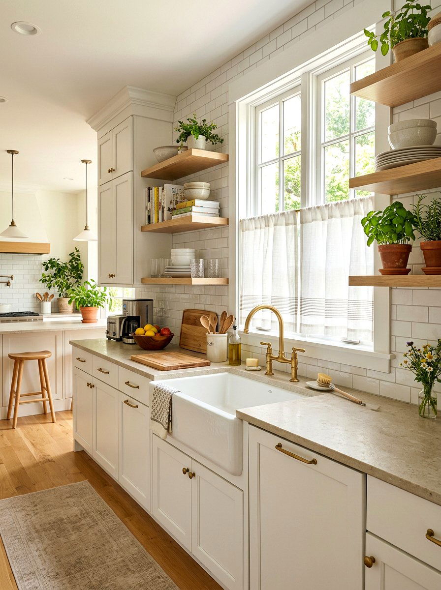 Kitchen cafe curtain - 30 cafe curtain ideas