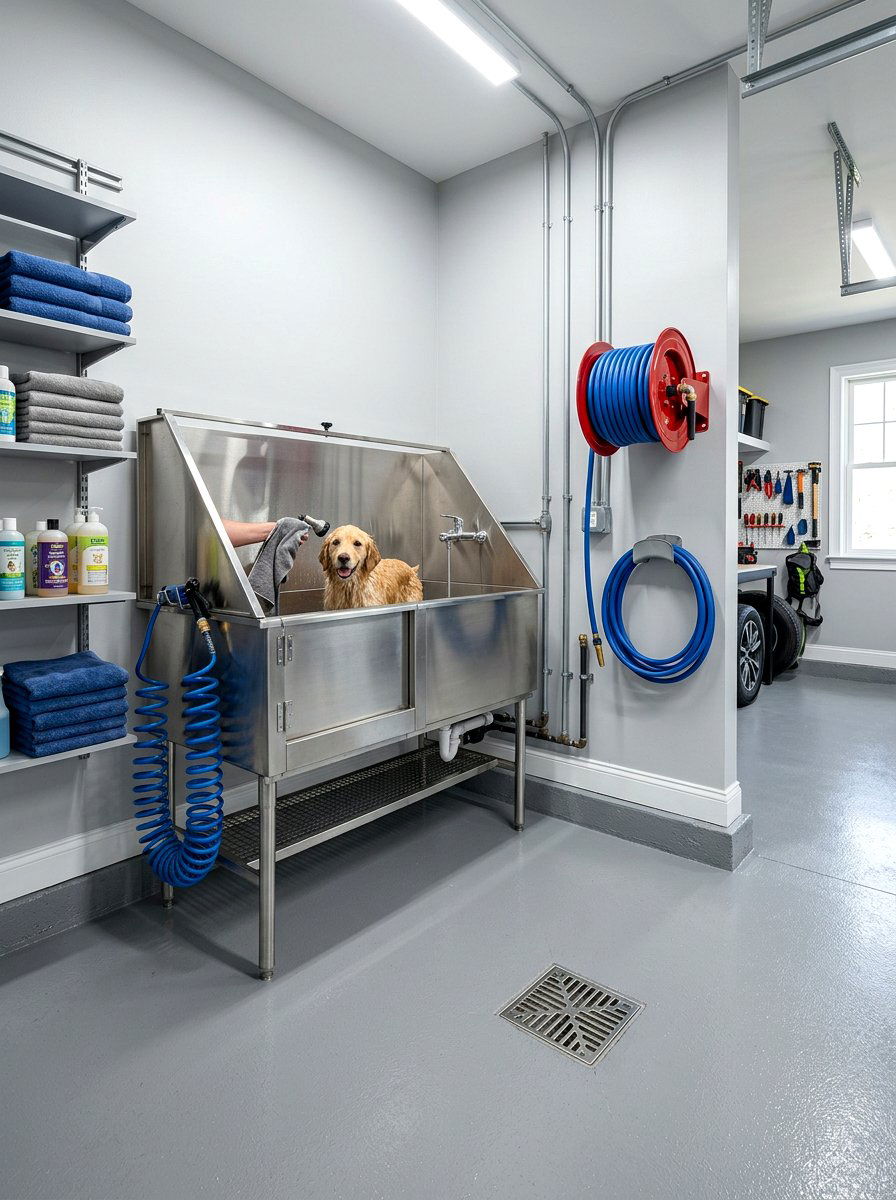 Kitchen dog wash station - 30 dog washing station ideas