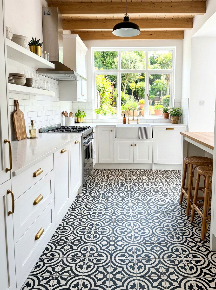 Kitchen floor decals - 30 rental kitchen ideas
