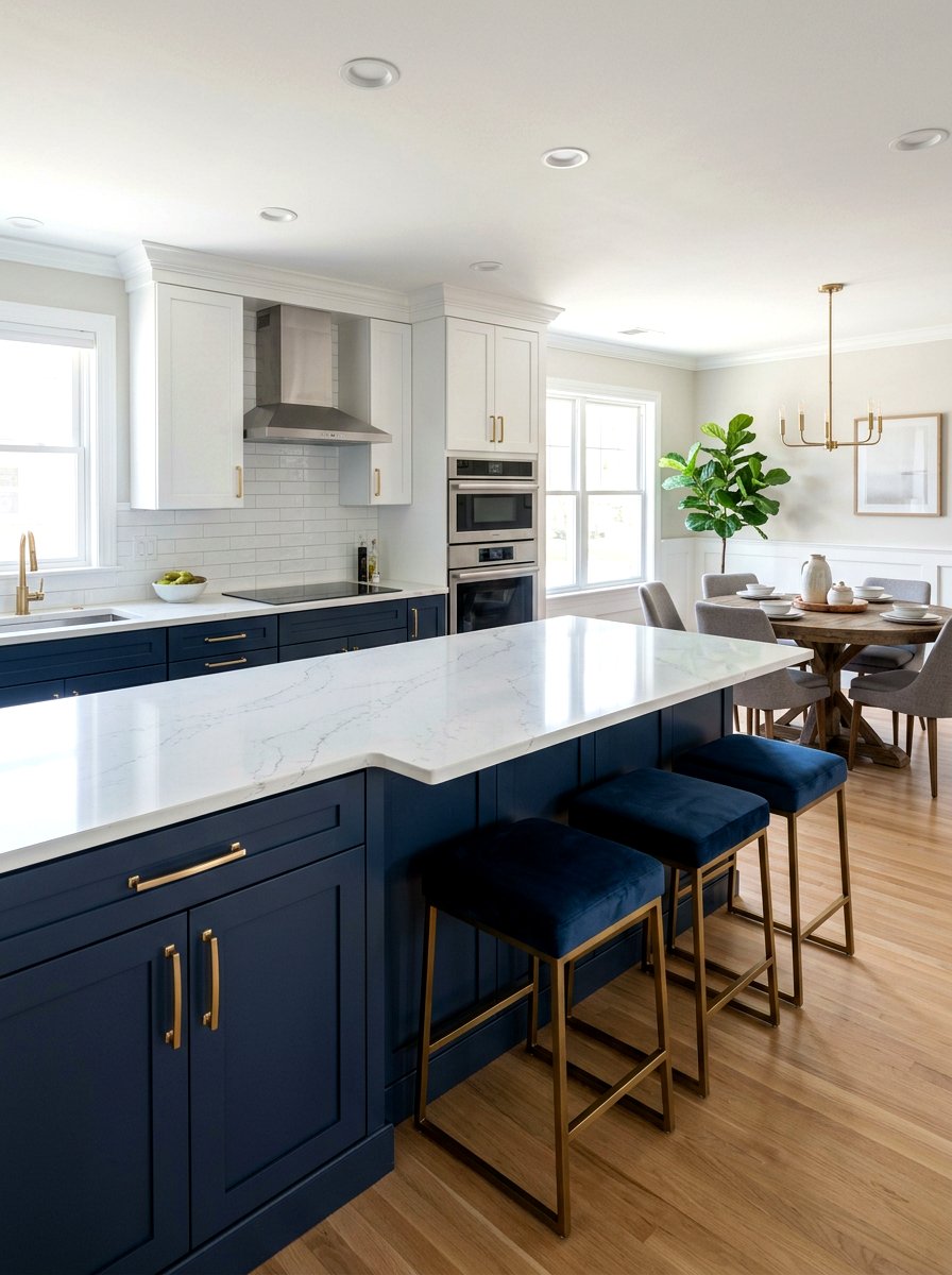 Kitchen half wall - 30 broken floor plan ideas