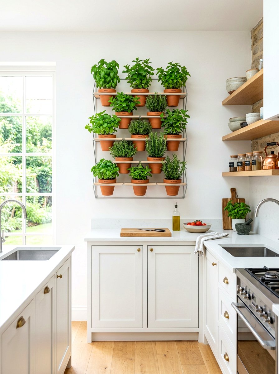 Kitchen herb garden - 30 sustainable home decor ideas