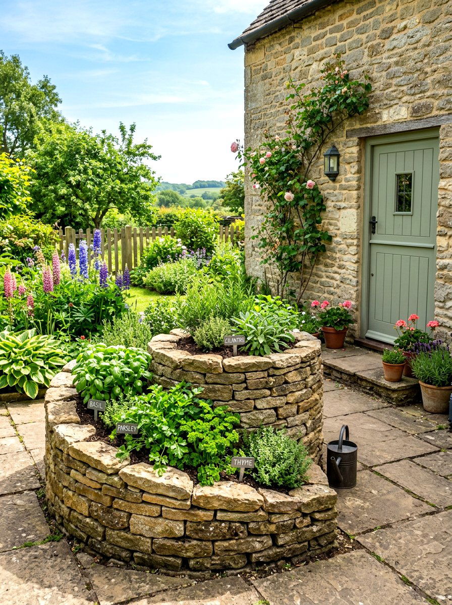 Kitchen herb spiral - 30 herb spiral ideas