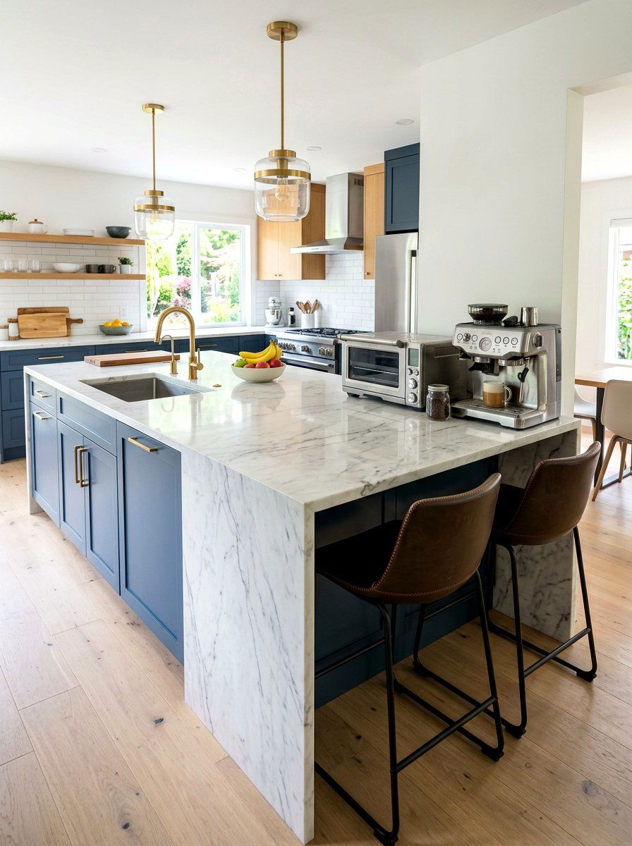 Kitchen island breakfast setup - 30 breakfast station ideas