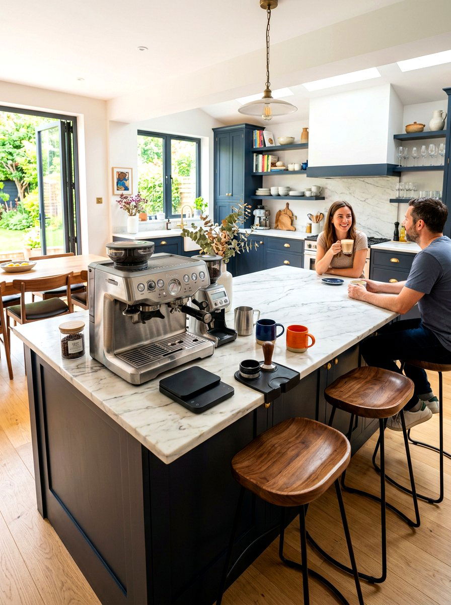 Kitchen island coffee station - 30 coffee station ideas