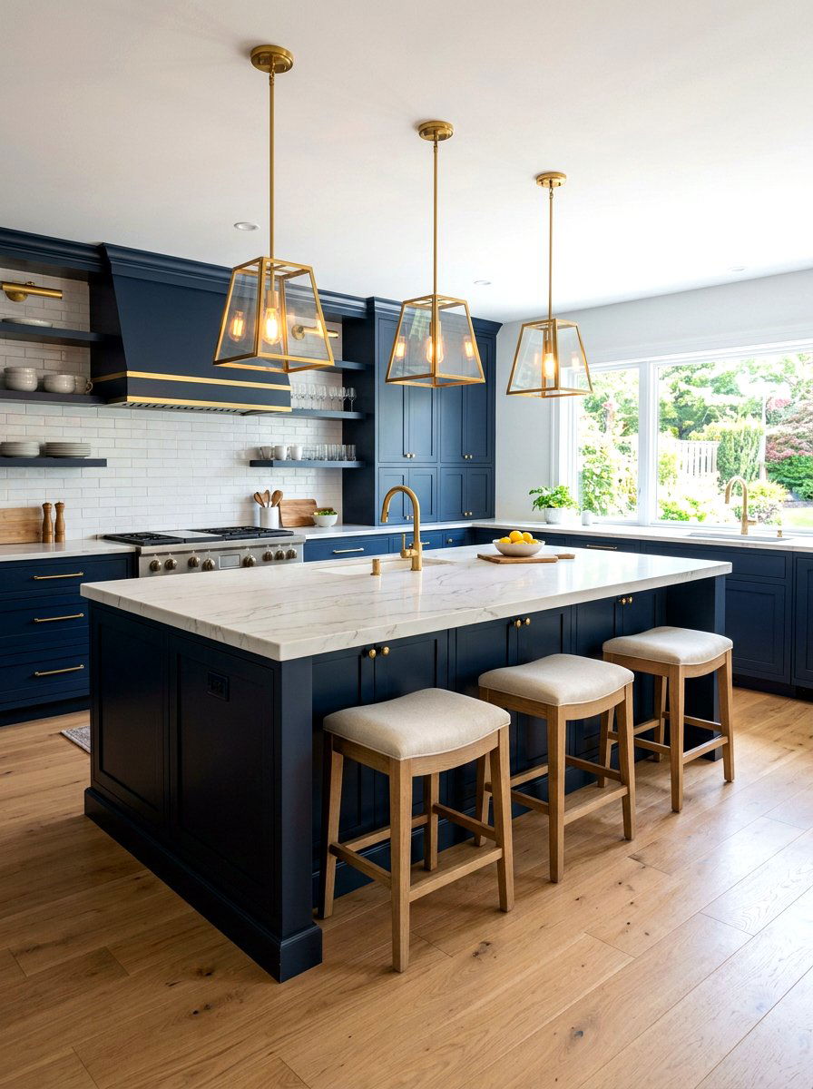 Kitchen island pendant height - 30 island pendant spacing ideas