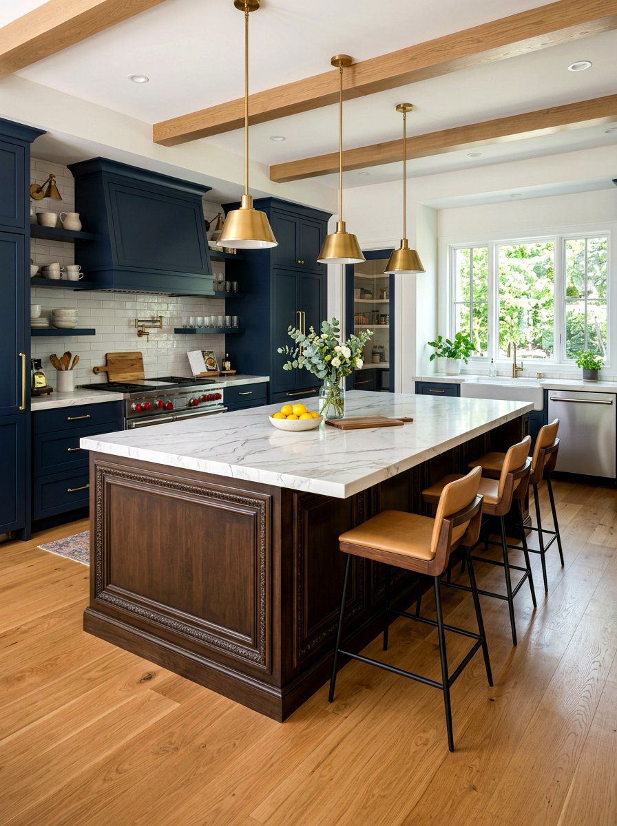 Kitchen island wall molding - 30 picture frame molding ideas