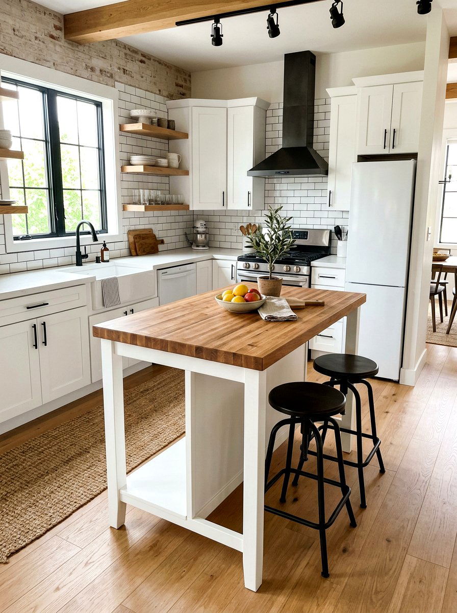 Kitchen island with seating