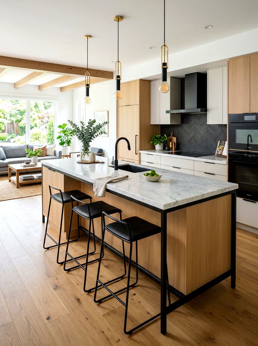 Kitchen island with seating - 30 condo kitchen ideas