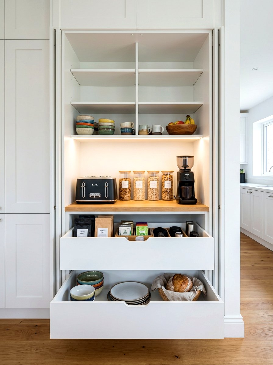 Kitchen pantry breakfast station - 30 breakfast station ideas