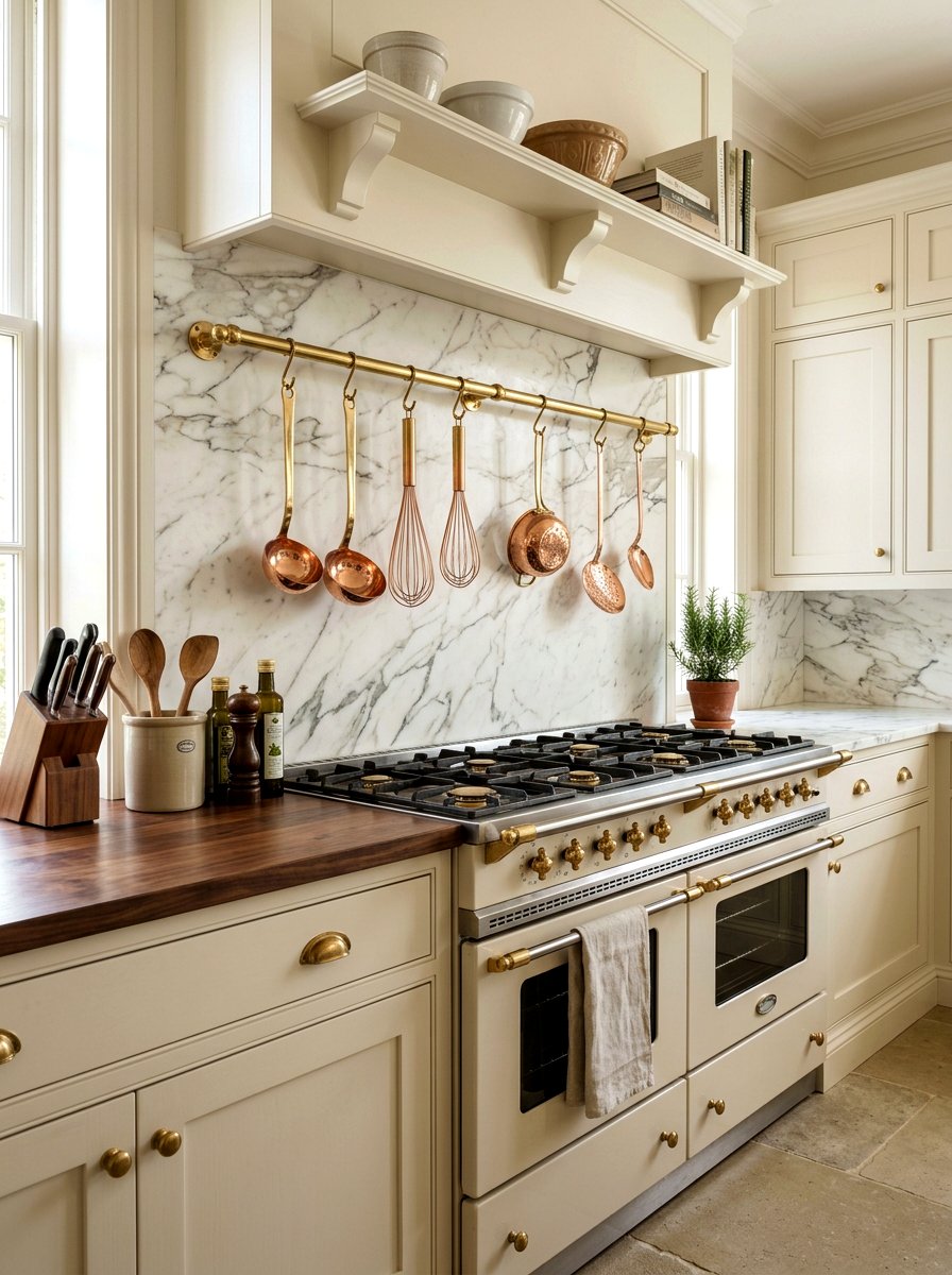Kitchen rail system - 30 European unfitted kitchen ideas