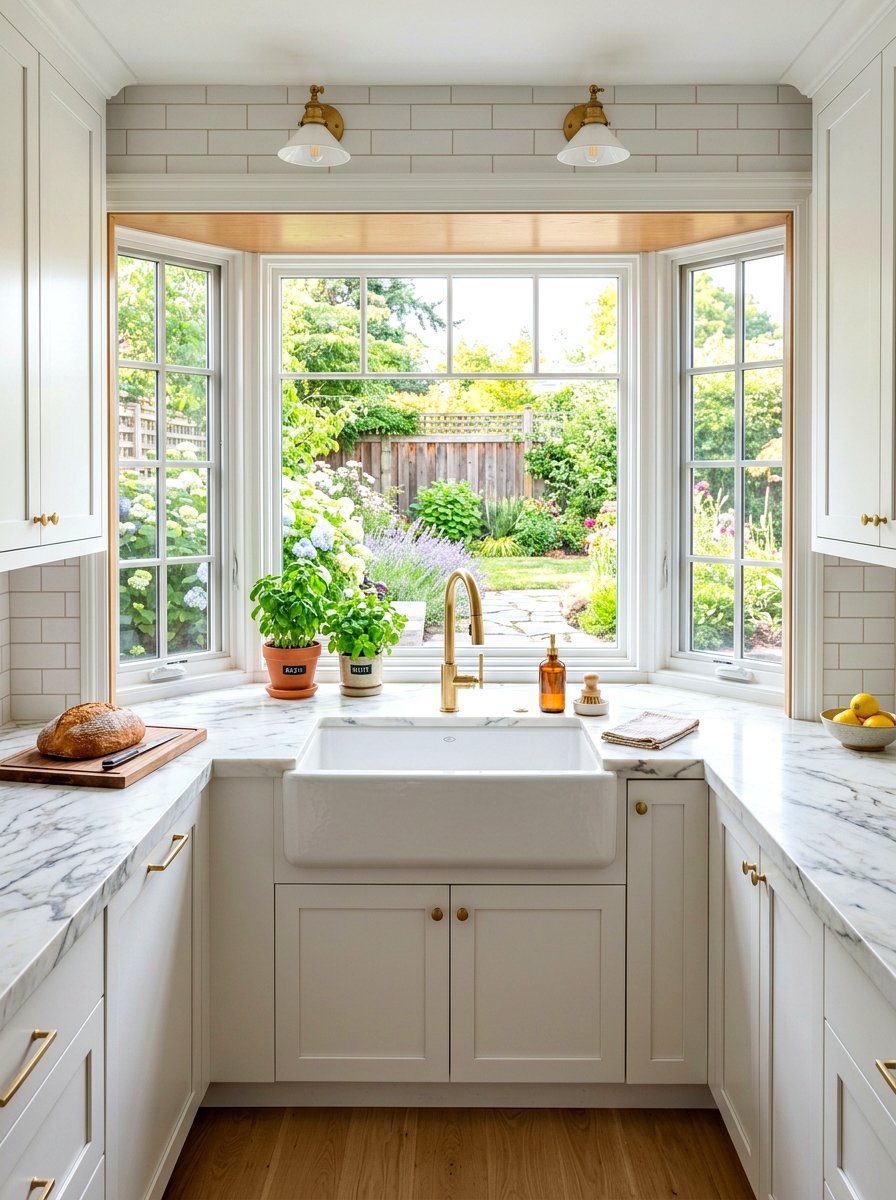 Kitchen sink bay window - 30 bay window ideas
