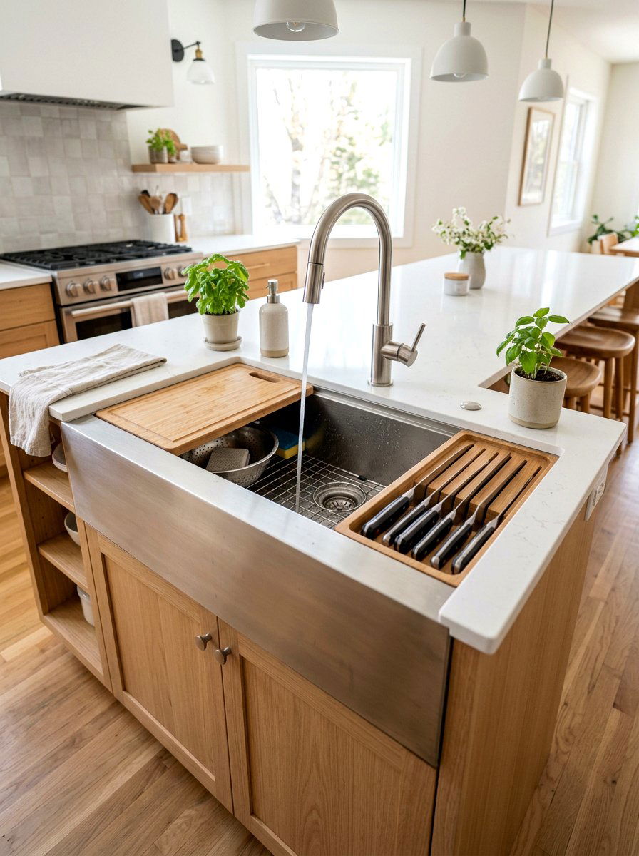 Knife block workstation sink - 30 workstation sink ideas