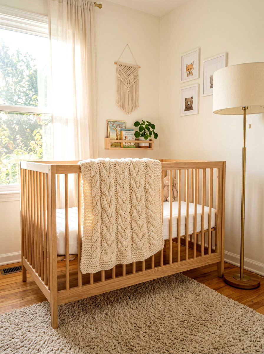 Knitted Baby Blanket - 30 soft heirloom nursery ideas