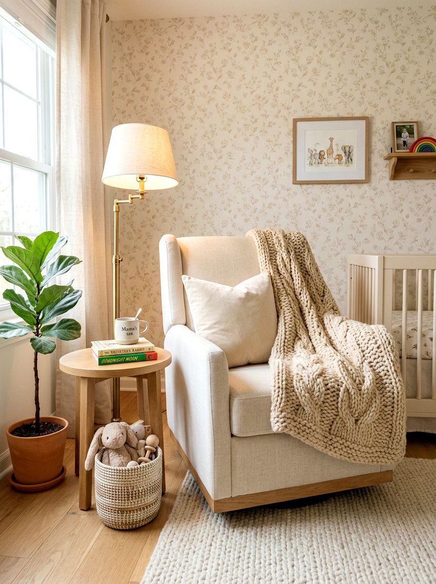 Knitted Wool Blanket - 30 gender neutral heirloom nursery ideas