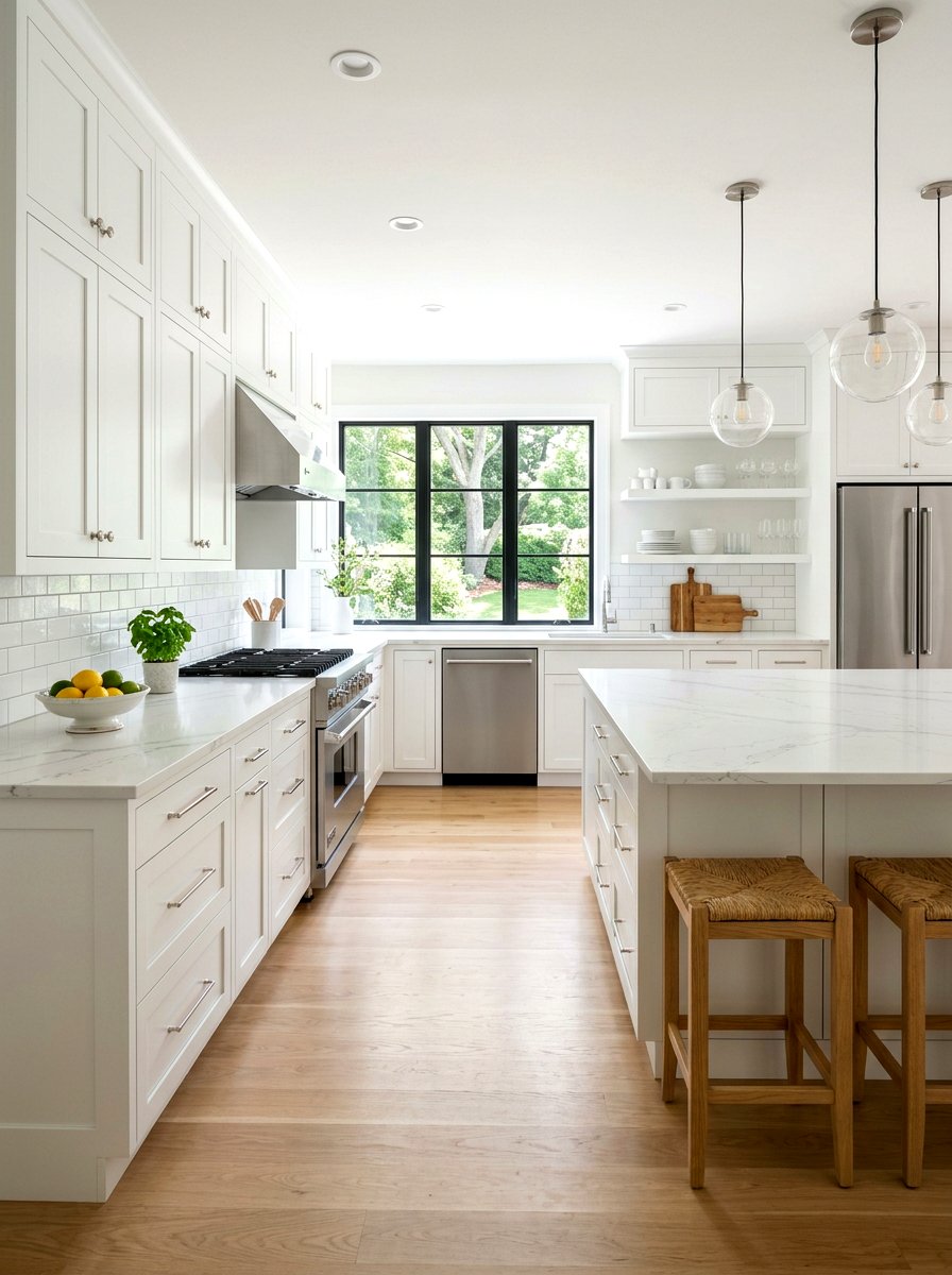 Knobs and Pulls Combination - 30 kitchen hardware mix ideas