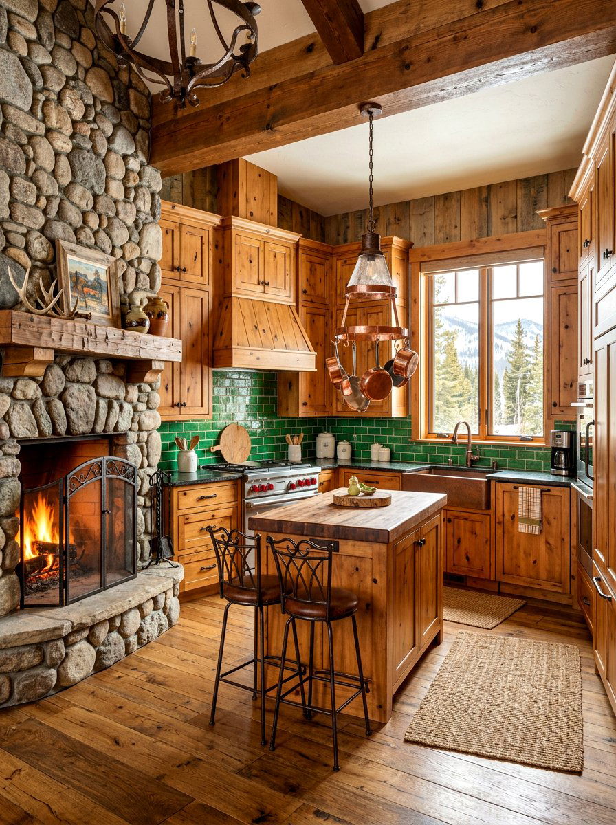 Knotty Pine Kitchen Cabinets - 30 warm wood kitchen cabinets ideas