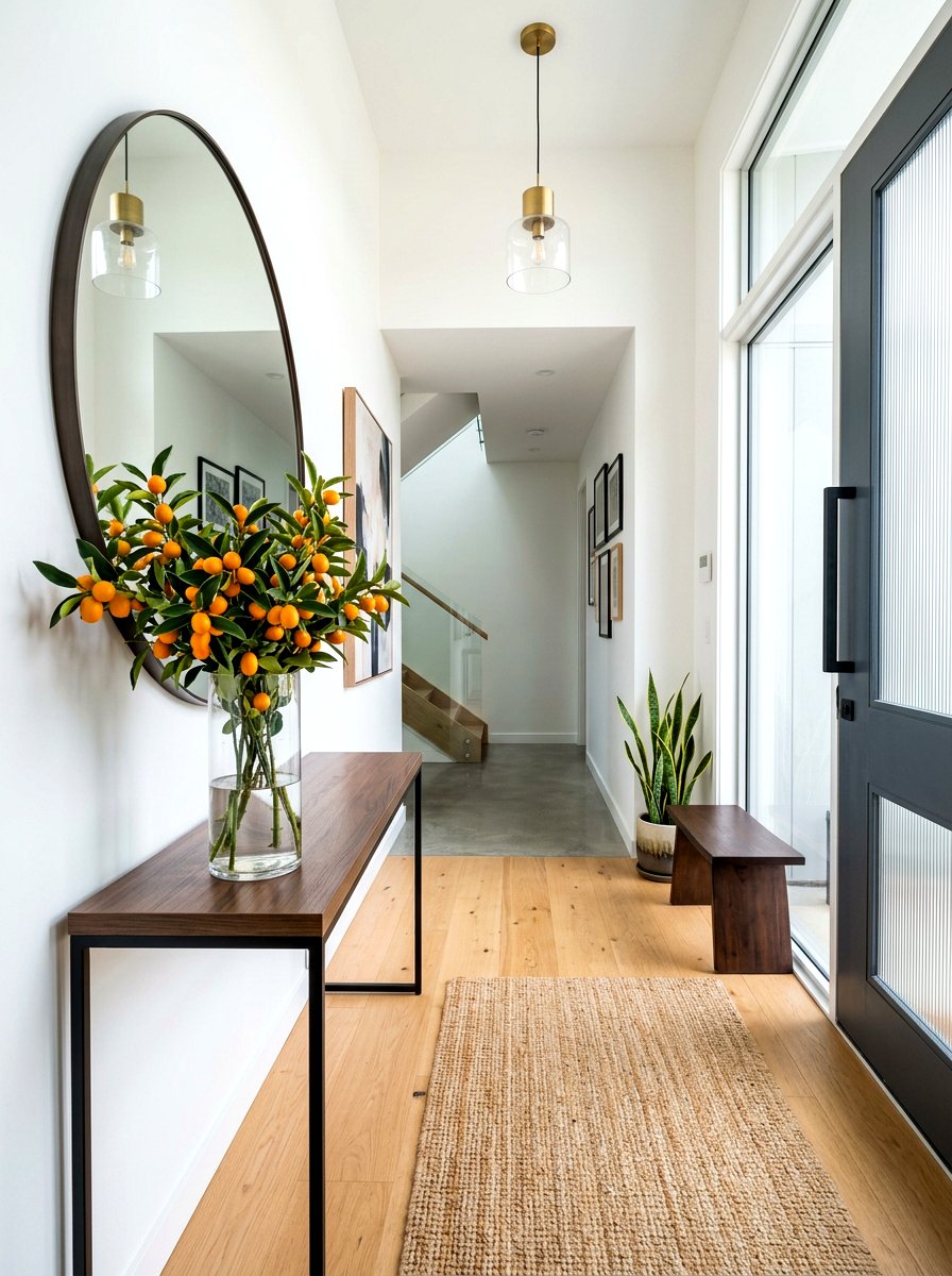 Kumquat branch in vase - 30 fruit centerpiece ideas