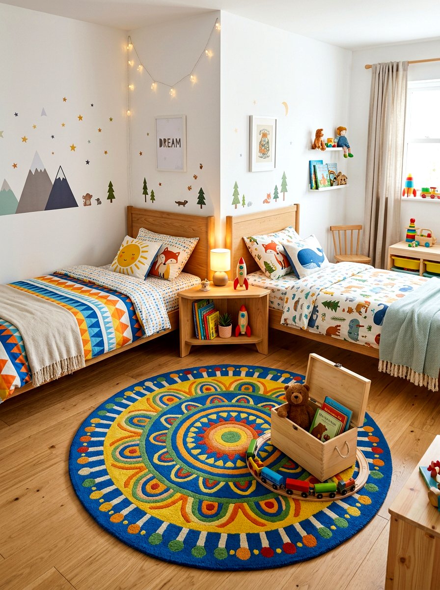 L Shaped Bed Layout - 30 shared sibling room decor ideas