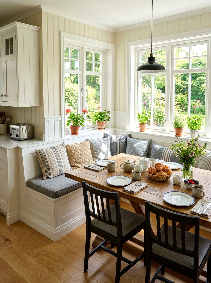L Shaped Bench Seating - 30 corner breakfast coffee nook ideas