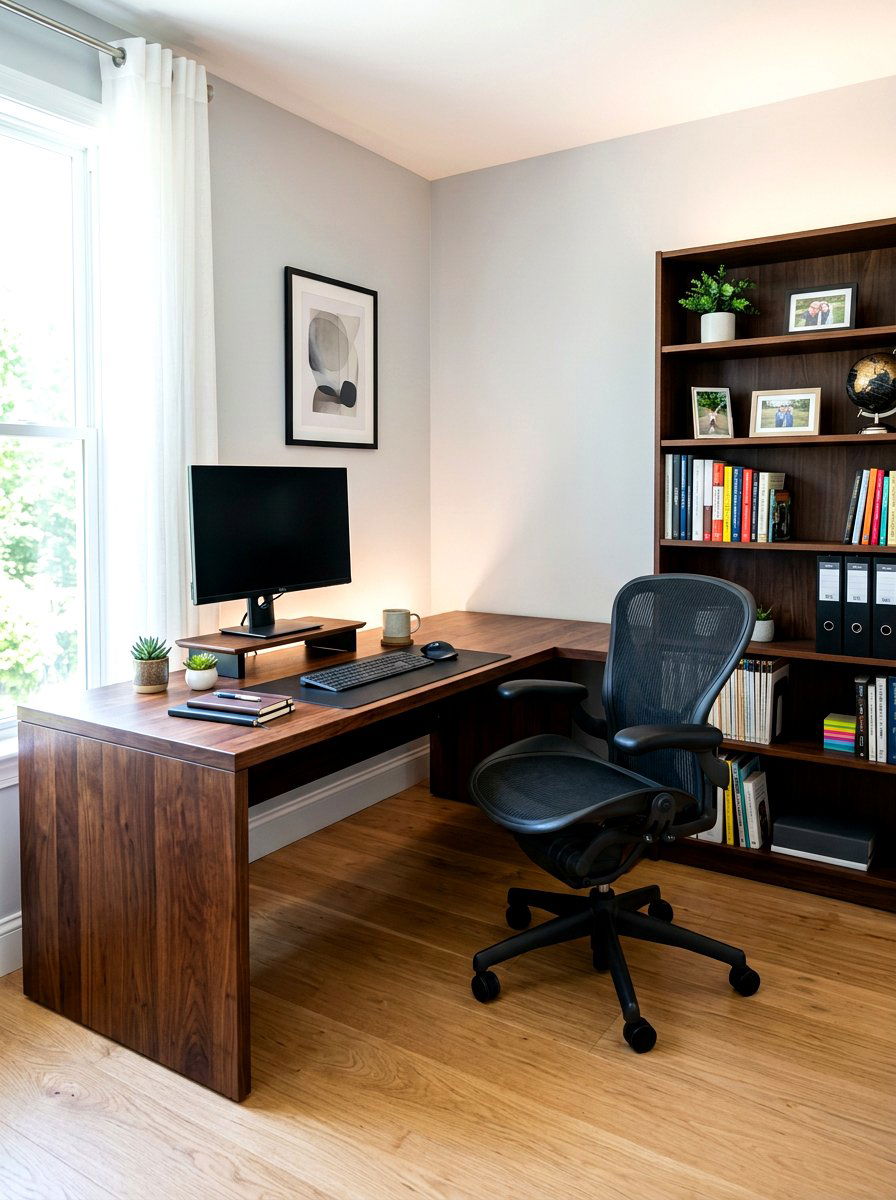 L Shaped Corner Desk - 30 teen bedroom desk ideas
