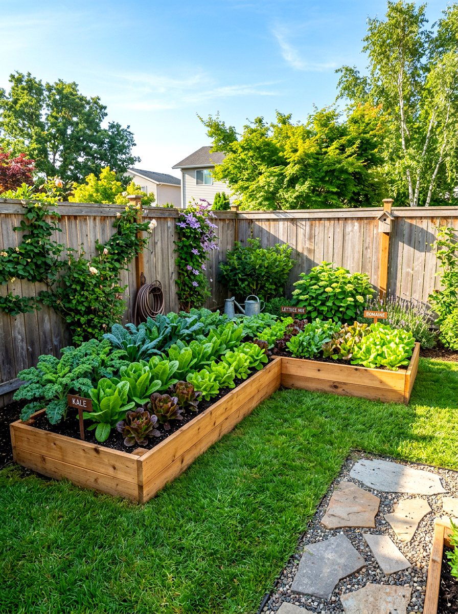 L Shaped Garden Bed - 30 vegetable garden layout ideas