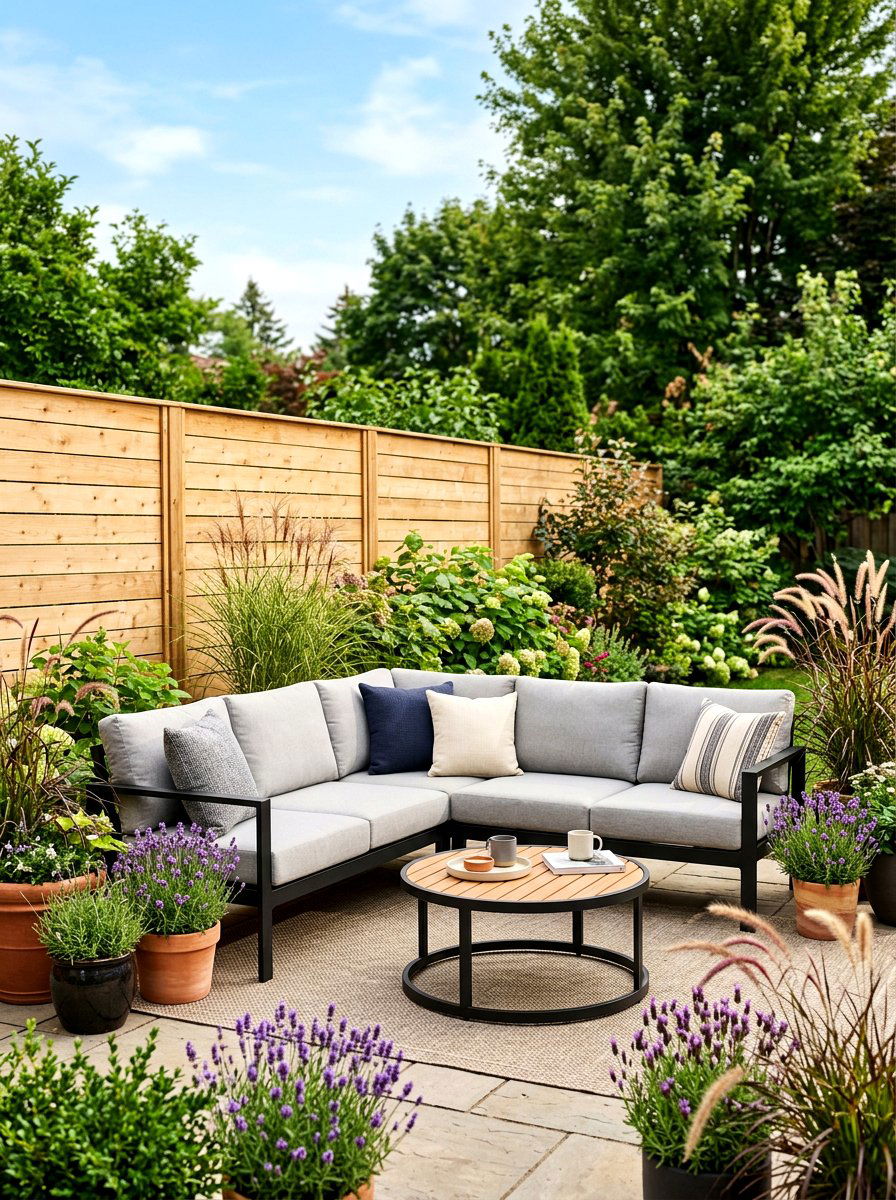 L Shaped Patio Sectional - 30 outdoor sectional layout ideas