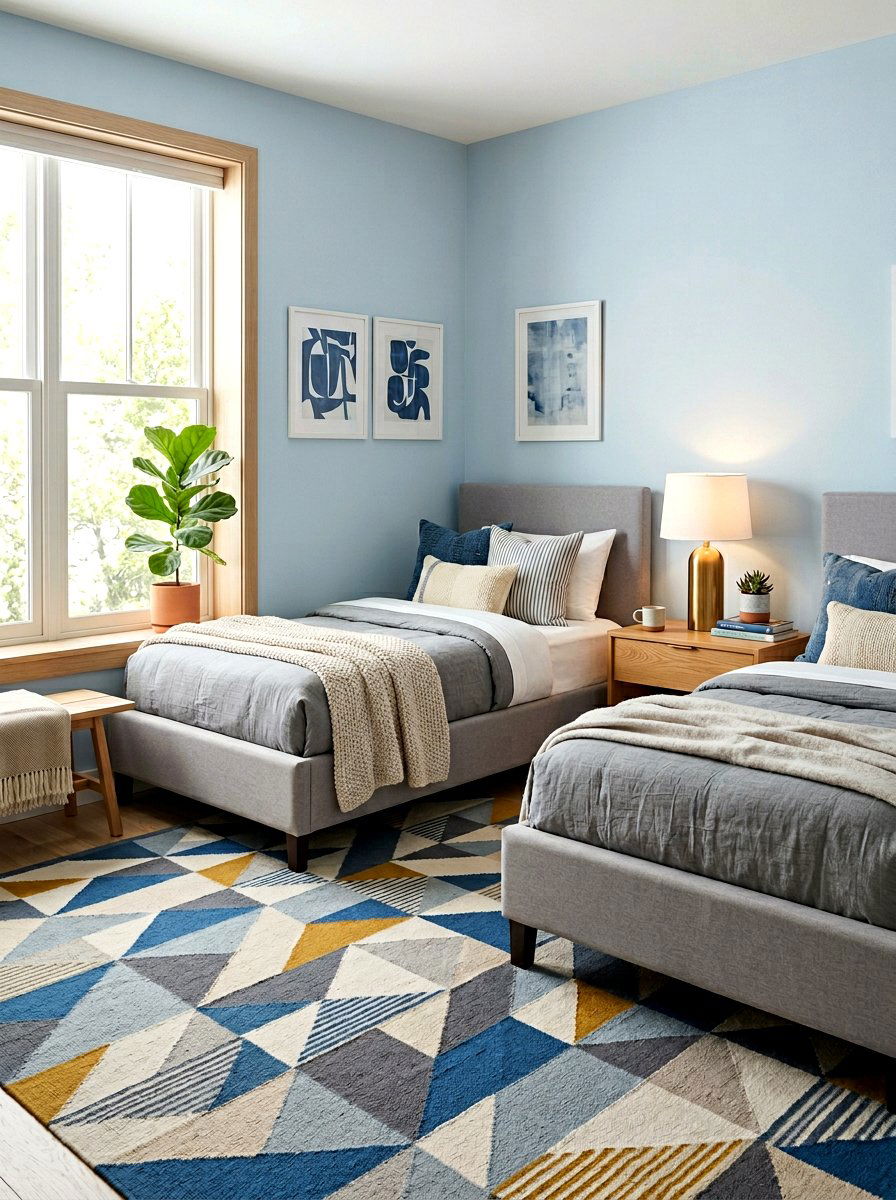 L Shaped Twin Bed Layout - 30 boys shared bedroom ideas