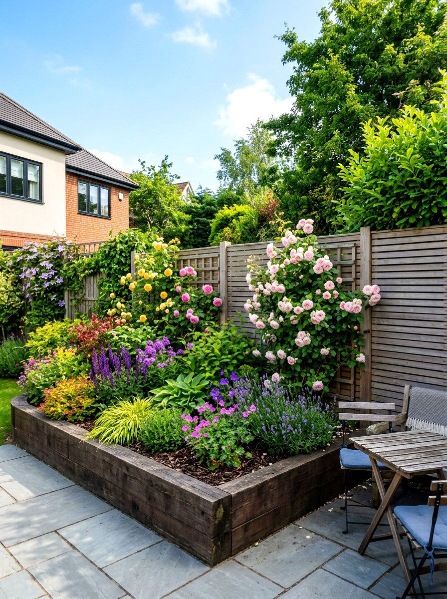 L shaped corner raised bed - 30 modern raised bed ideas
