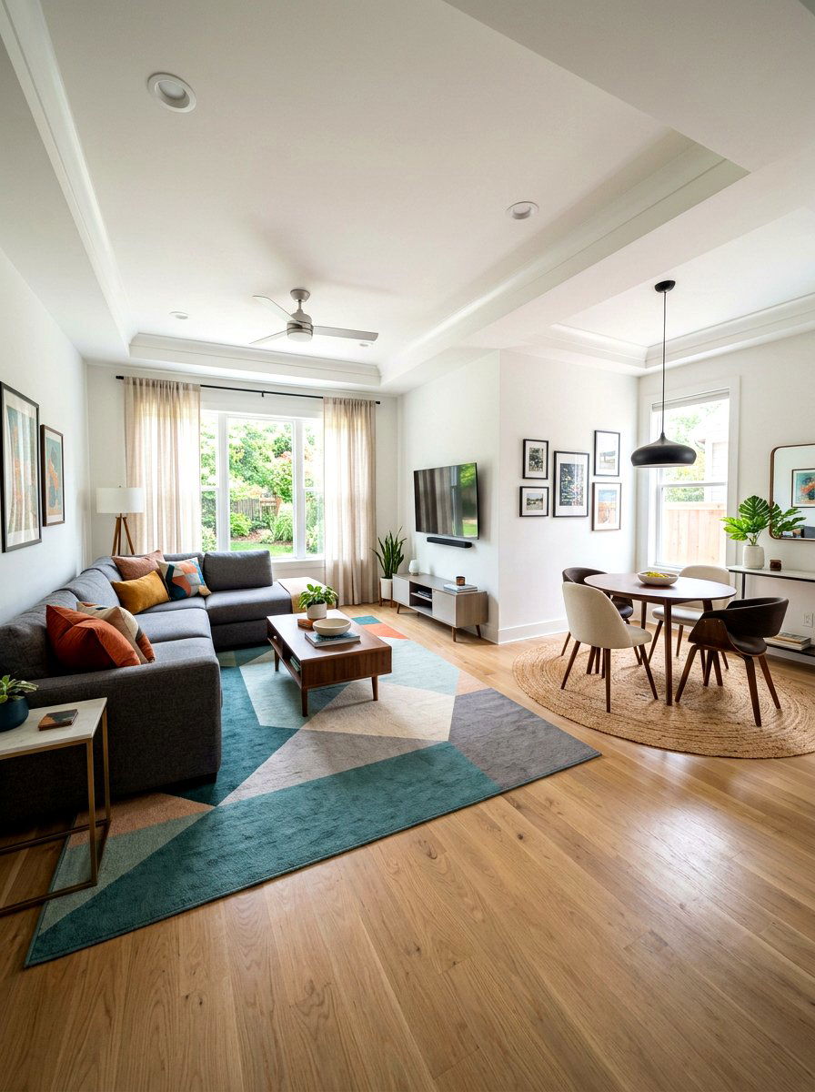 L shaped living room - 30 room zoning furniture layout ideas