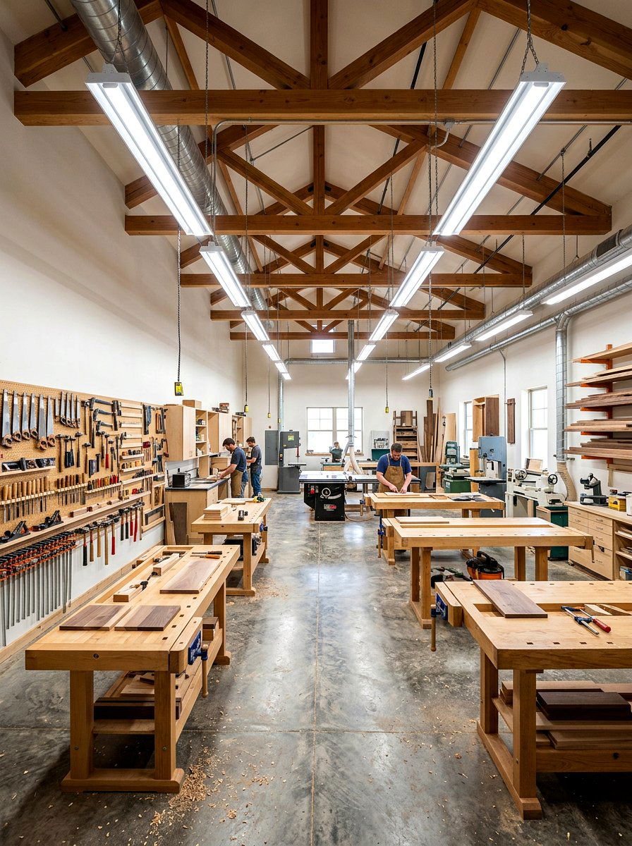 LED Shop Lighting - 30 workshop lighting ideas