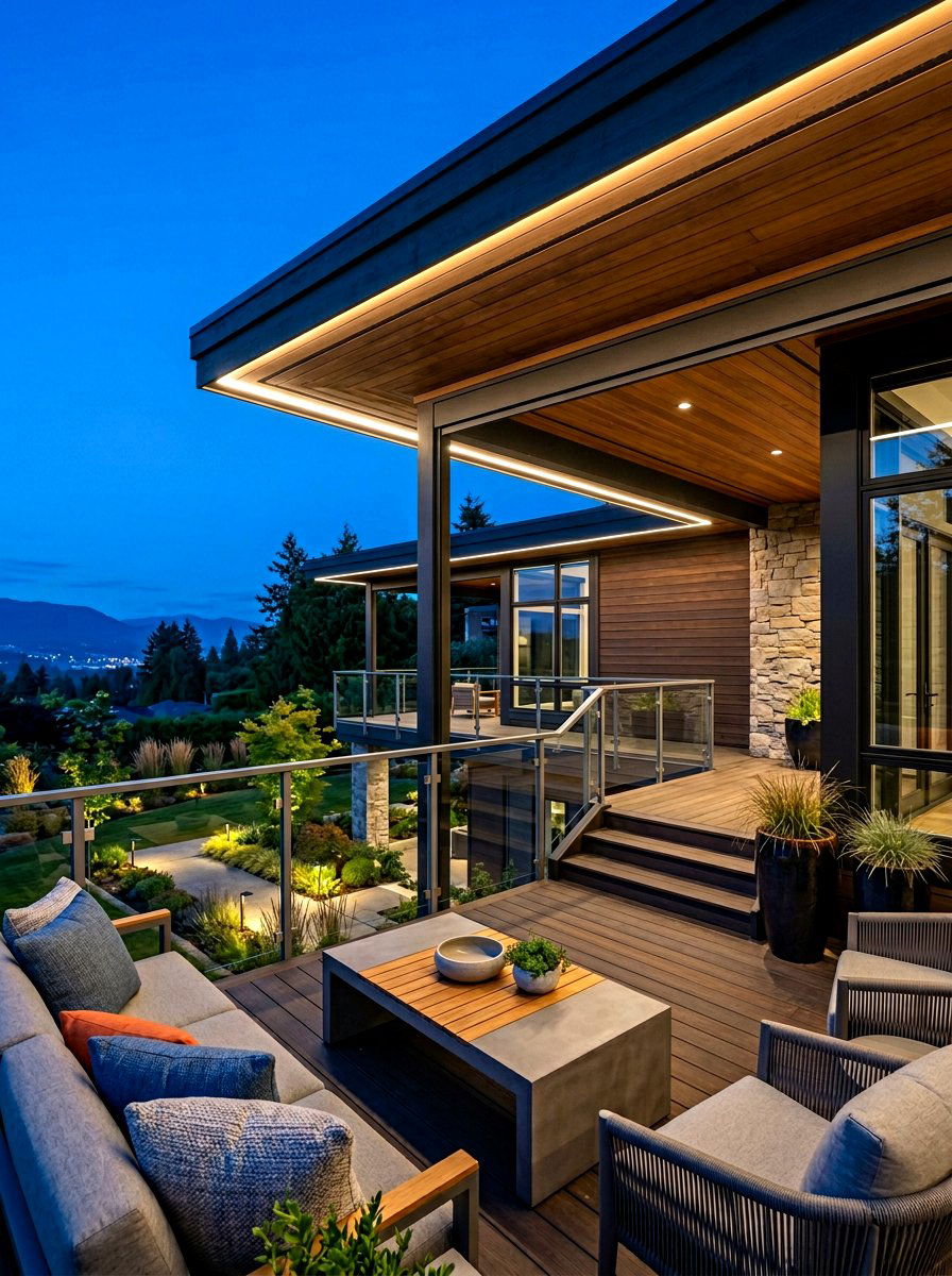 LED Strip Light - 30 porch lighting ideas