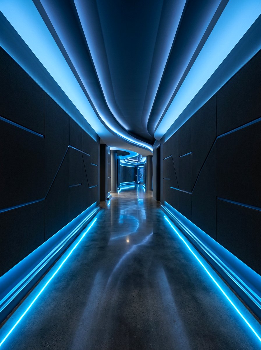LED Strip Lighting - 30 hallway lighting ideas