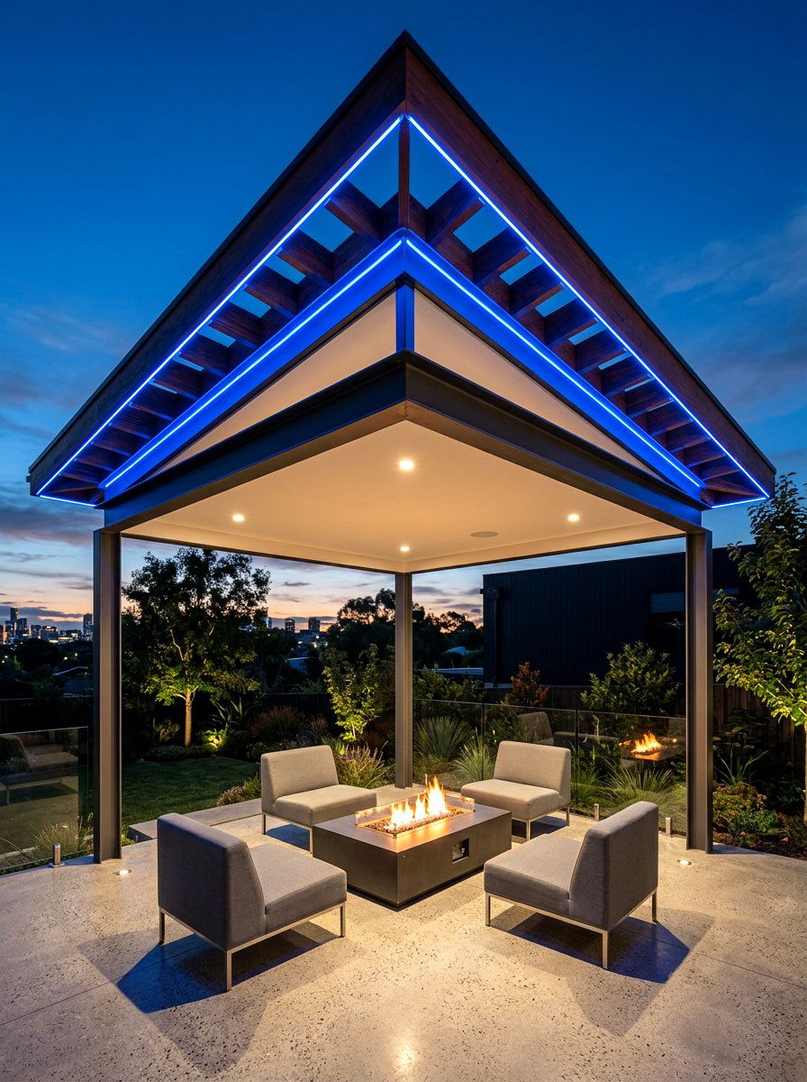 LED Strip Lighting - 30 pavilion lighting ideas