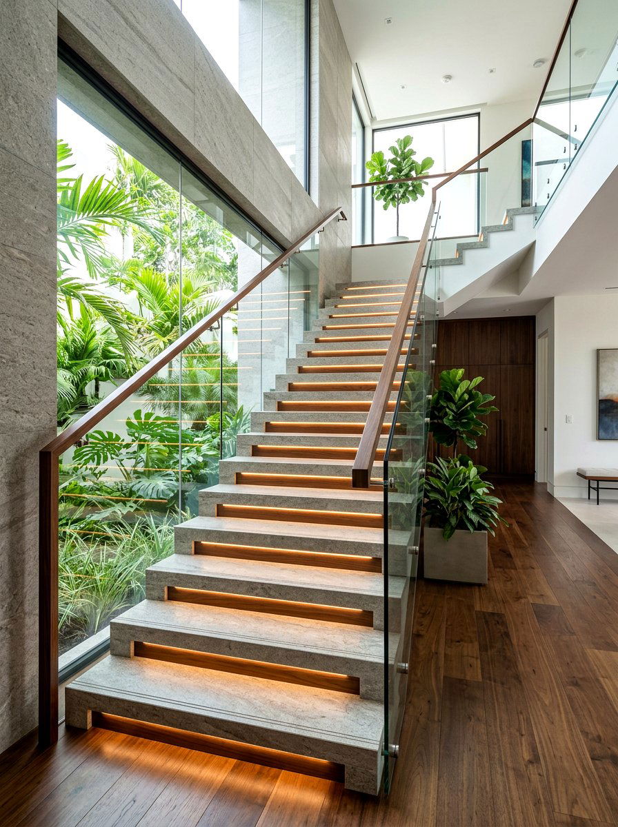 LED step light - 30 exterior lighting ideas for front of house
