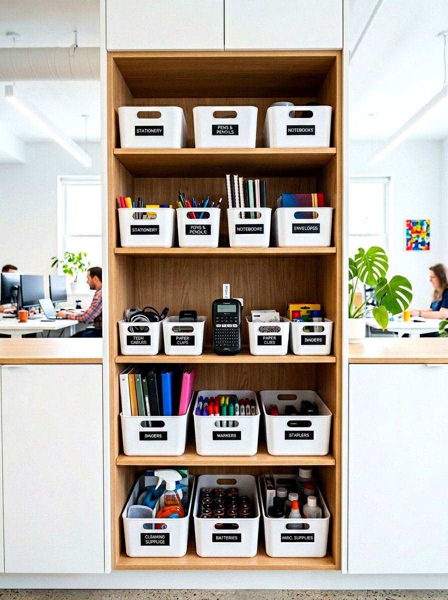 Label Maker Organization - 30 office organization ideas