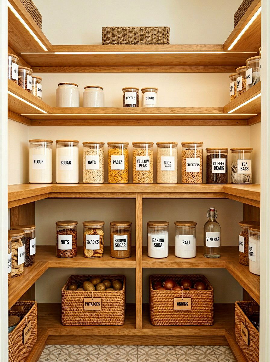 Labeled storage container - 30 holiday storage ideas