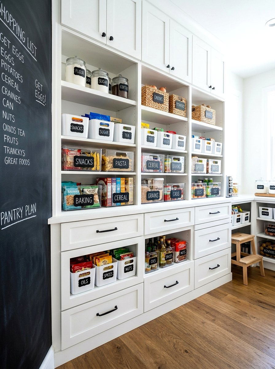 Labelled Drawer Bin - 30 utensil drawer ideas