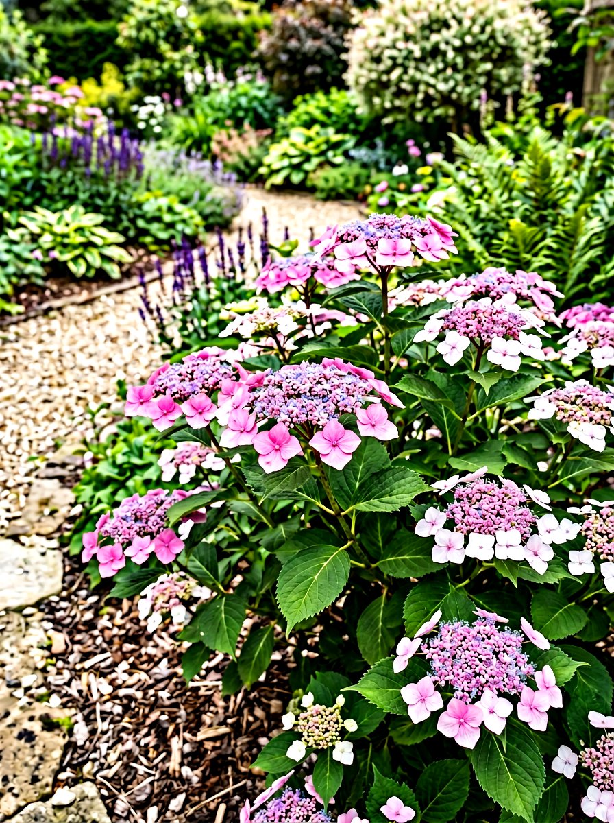 Lacecap Hydrangea - 30 hydrangea foundation planting ideas