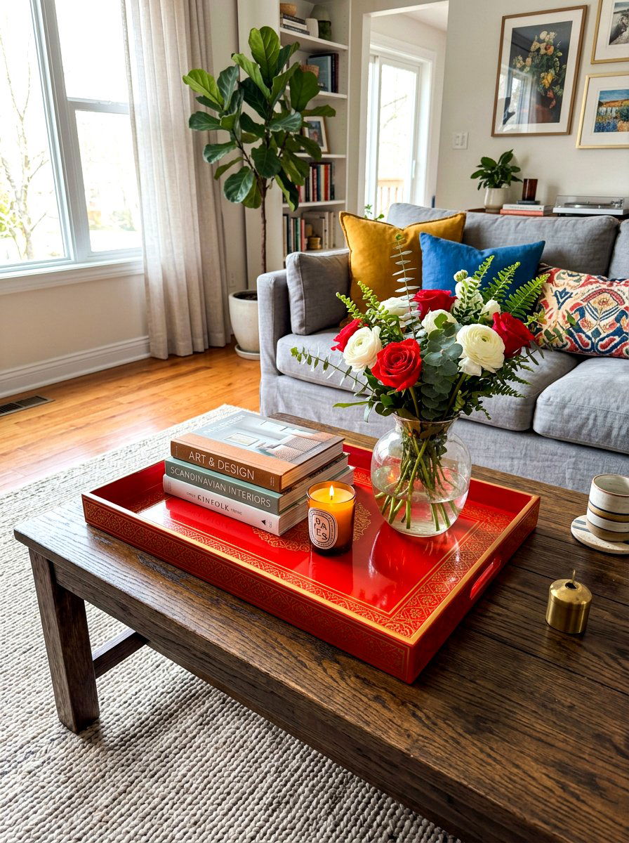 Lacquer serving trays - 30 chinoiserie decor ideas