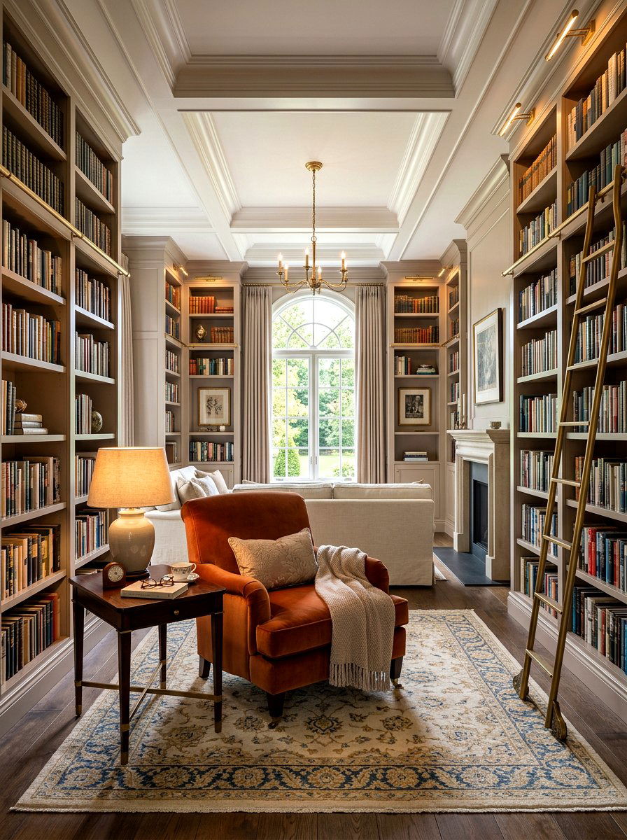 Lacquered Bookshelf - 30 high gloss decor ideas