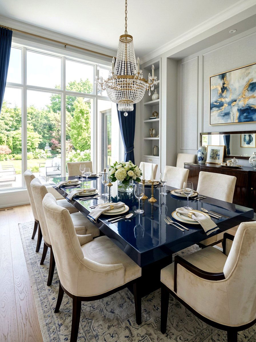 Lacquered Dining Table - 30 high gloss decor ideas