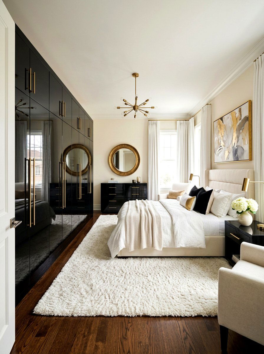 Lacquered Furniture Bedroom - 30 art deco bedroom ideas