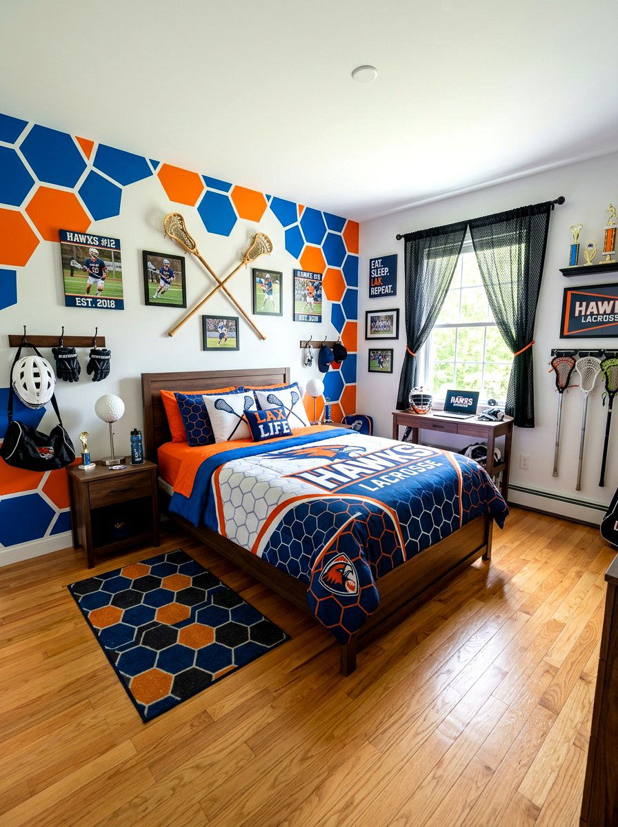 Lacrosse Bedroom - 30 sports bedroom ideas