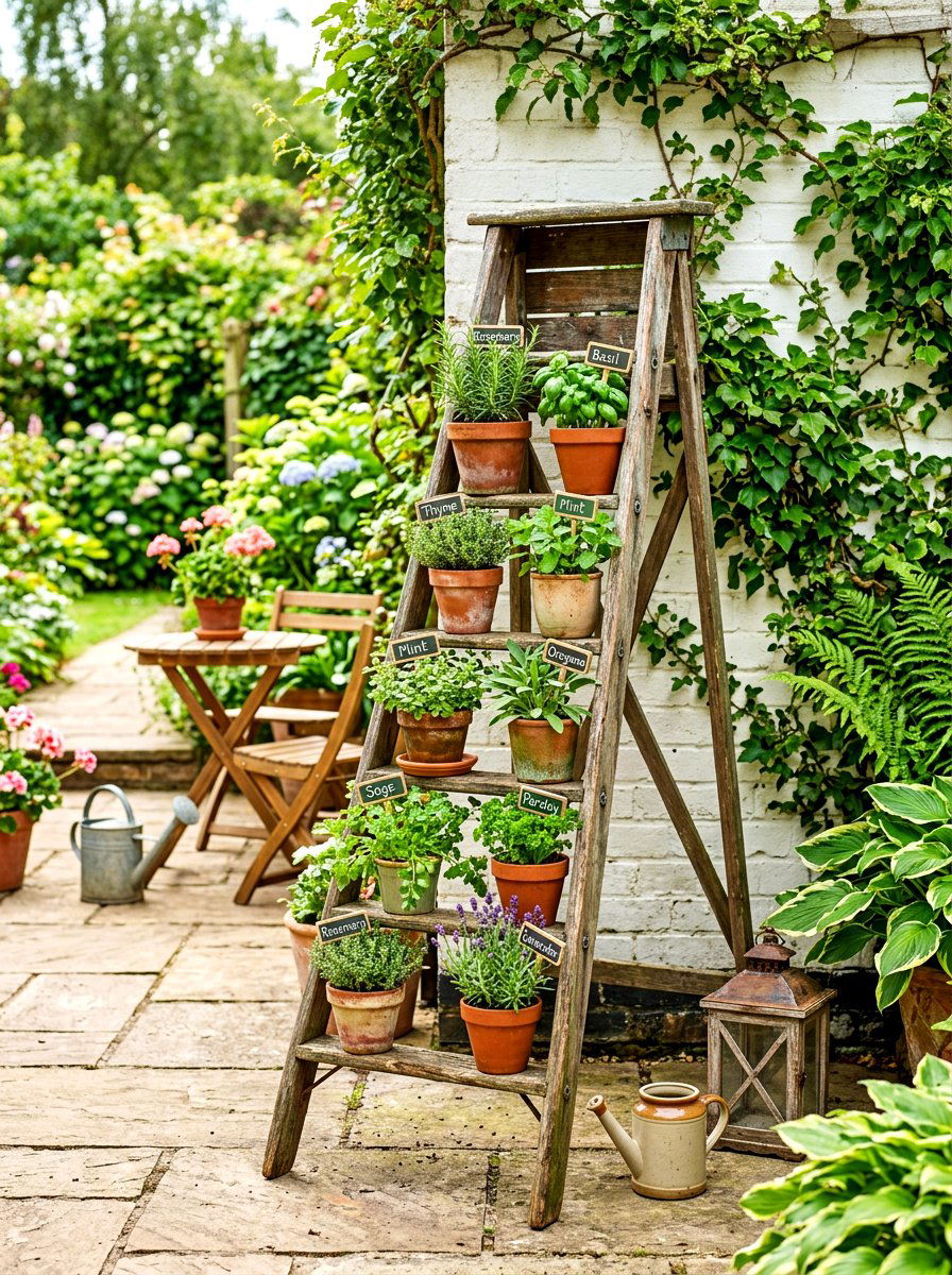 Ladder Garden - 30 easy vegetable garden ideas