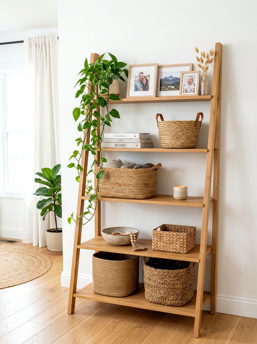 Ladder Shelf Styling - 30 decorative object styling ideas