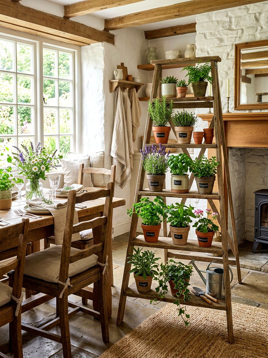 Ladder plant stand - 30 plant stand ideas