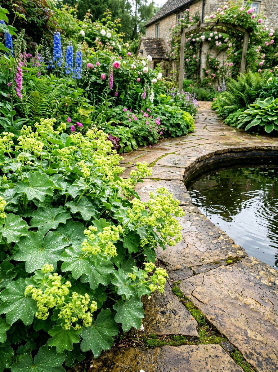 Lady Mantle Pond Edge Planting - 30 pond edge planting ideas